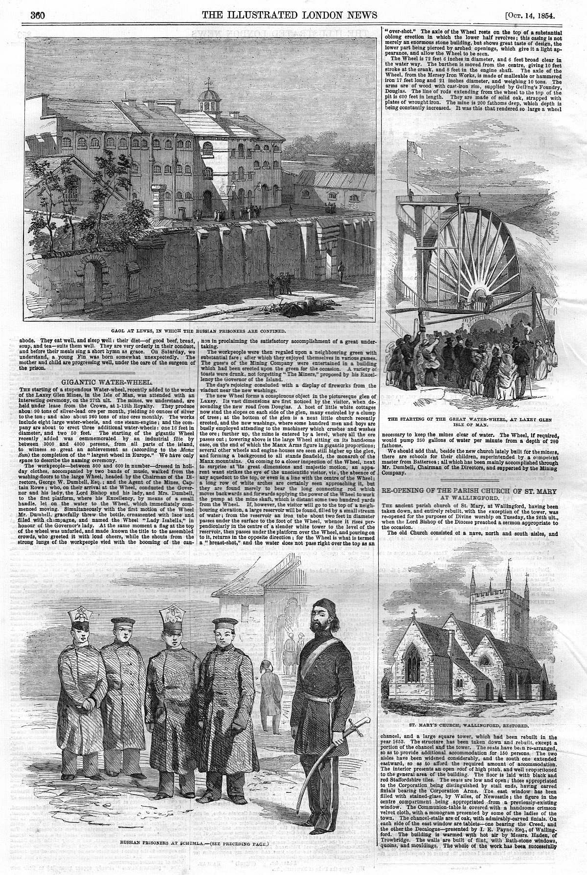 russian prisoners in gaol at Lewes